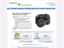 Tablet Screenshot of contenta-rafconverter.com